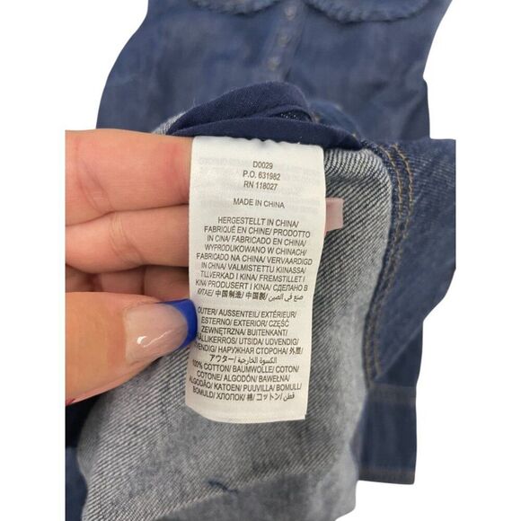 Boden Women Denim Dress Statement collar UK 10R US 6R Blue D0029 NWT - Picture 8 of 13